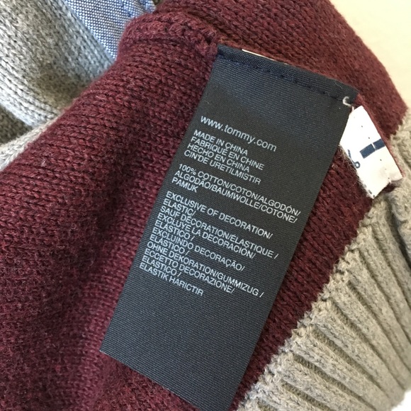 SOLD Tommy Hilfiger Striped Zip Up Sweater - Picture 7 of 8